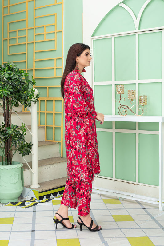 Nissa - MFDW-E3-Ni-08 - Premium Slub Khaddar - Shirt & Trousers