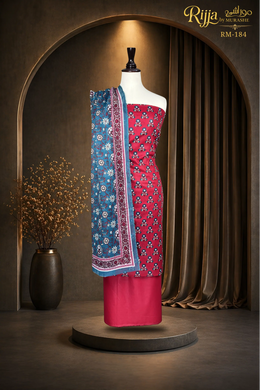 Rijja RM-184 Premium Unstitched Lawn Suit