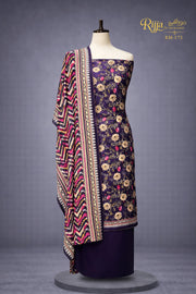 MURASHE Rijja RM-175 premium unstitched lawn suit with intricate embroidery and vibrant fabric, perfect for summer wear.