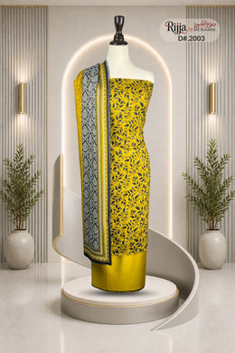 Rijja D-2003 Premium Viscose Slub Unstitched Suit