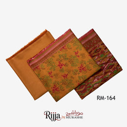 Rijja by Murashe RM#164 – Premium Lawn 3 Piece Unstitched Suit - MURASHE