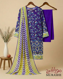 Rijja by Murashe RM#140 – Premium Lawn 3 Piece Unstitched Suit