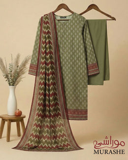 Rijja by Murashe RM#165 – Premium Lawn 3 Piece Unstitched Suit