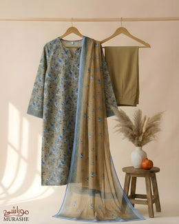 Rijja AA-140 Premium Unstitched Lawn Suit