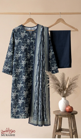 Rijja AA-137 Premium Unstitched Lawn Suit