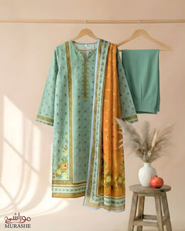 Rijja AA-133 Premium Unstitched Lawn Suit