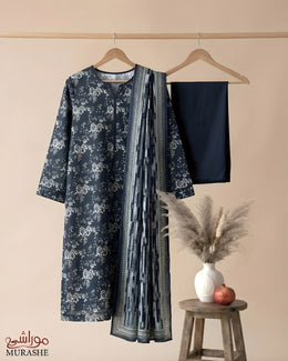 Rijja AA-137 Premium Unstitched Lawn Suit