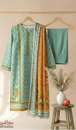 Rijja AA-133 Premium Unstitched Lawn Suit