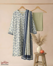 MURASHE Rijja AA-139 premium unstitched lawn suit with intricate floral patterns in vibrant colors on lightweight fabric.