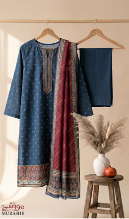 Rijja AA-132 Premium Unstitched Lawn Suit