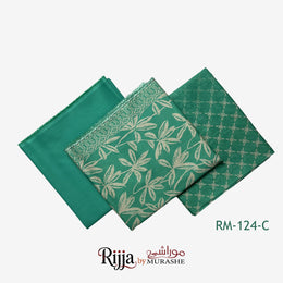 Rijja by Murashe RM#124 C – Premium Lawn 3 Piece Unstitched Suit - MURASHE