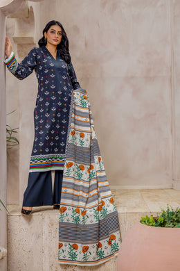 Naqsh - MFDW-I3-NQ-06 - 3 PC Premium Plain Khaddar