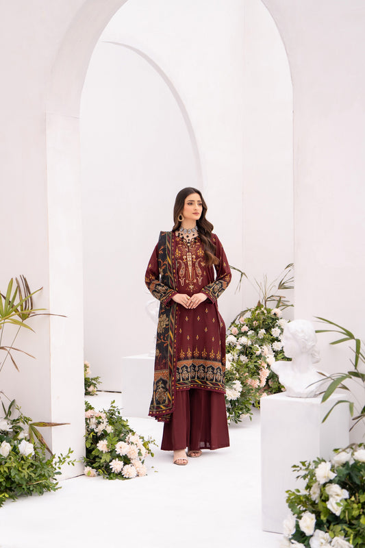 Ghazal MFDS-C4-GH-3P-03-Luxury Lawn Three Piece