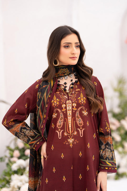 Ghazal MFDS-C4-GH-3P-03-Luxury Lawn Three Piece