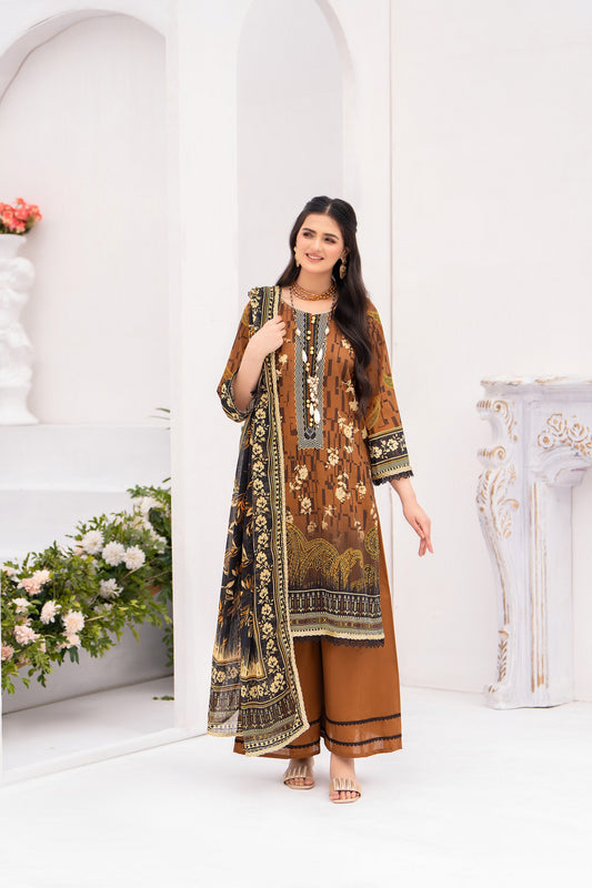 Ghazal MFDS-C4-GH-3P-04-Luxury Lawn Three Piece