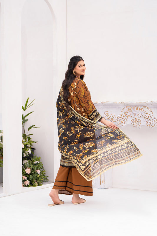 Ghazal MFDS-C4-GH-3P-04-Luxury Lawn Three Piece