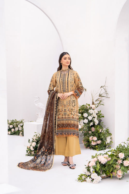 Ghazal MFDS-C4-GH-3P-06-Luxury Lawn Three Piece