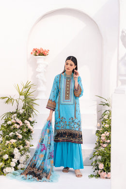Ghazal MFDS-C4-GH-3P-07-Luxury Lawn Three Piece - MURASHE
