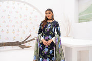 Gull-e-Noor MFDS-D4-GN-3P-03 Slub Lawn Three Piece - MURASHE