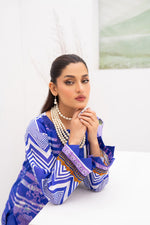 Gull-e-Noor MFDS-D4-GN-3P-04 Slub Lawn Three Piece - MURASHE