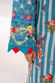 Gull-e-Noor MFDS-D4-GN-3P-06 Slub Lawn Three Piece - MURASHE