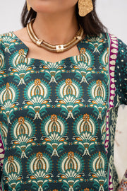 Gull-e-Noor MFDS-D4-GN-3P-07 Slub Lawn Three Piece - MURASHE