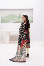 Gull-e-Noor MFDS-D4-GN-3P-10 Slub Lawn Three Piece - MURASHE
