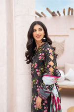 Salwa MFDS-E4-SA-3P-06 Cross Slub Lawn Three Piece - MURASHE