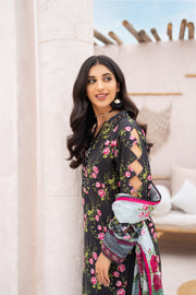 Salwa MFDS-E4-SA-3P-06 Cross Slub Lawn Three Piece - MURASHE