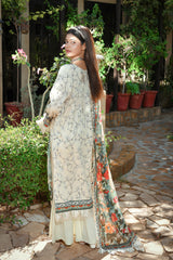 ZUHAL MFDS-i4-ZU-3P-04 Doria Lawn Three Piece