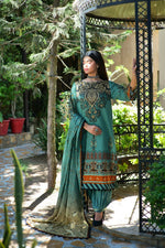 ZUHAL MFDS-i4-ZU-3P-06 Doria Lawn Three Piece - MURASHE