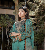ZUHAL MFDS-i4-ZU-3P-06 Doria Lawn Three Piece - MURASHE