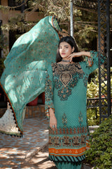 ZUHAL MFDS-i4-ZU-3P-06 Doria Lawn Three Piece