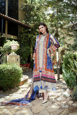 ZUHAL MFDS-i4-ZU-3P-03 Doria Lawn Three Piece - MURASHE
