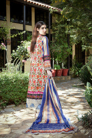ZUHAL MFDS-i4-ZU-3P-03 Doria Lawn Three Piece - MURASHE