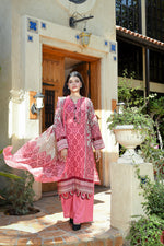 ZUHAL MFDS-i4-ZU-3P-07 Doria Lawn Three Piece - MURASHE