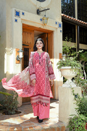 ZUHAL MFDS-i4-ZU-3P-07 Doria Lawn Three Piece - MURASHE