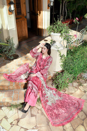 ZUHAL MFDS-i4-ZU-3P-07 Doria Lawn Three Piece - MURASHE