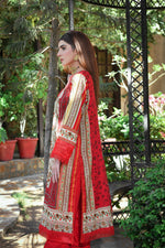 ZUHAL MFDS-i4-ZU-3P-01 Doria Lawn Three Piece - MURASHE