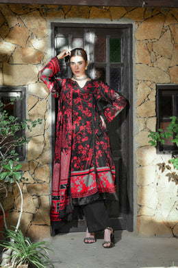 ZUHAL MFDS-i4-ZU-3P-10 Doria Lawn Three Piece - MURASHE