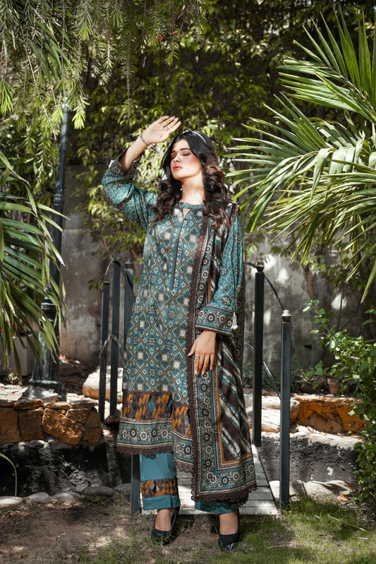 ZUHAL MFDS-i4-ZU-3P-05 Doria Lawn Three Piece