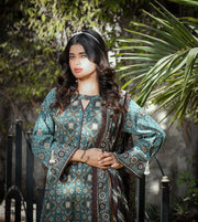 ZUHAL MFDS-i4-ZU-3P-05 Doria Lawn Three Piece - MURASHE