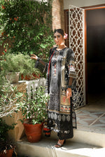 ZUHAL MFDS-i4-ZU-3P-02 Doria Lawn Three Piece - MURASHE