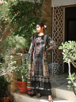 ZUHAL MFDS-i4-ZU-3P-02 Doria Lawn Three Piece - MURASHE