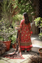 ZUHAL MFDS-i4-ZU-3P-08 Doria Lawn Three Piece