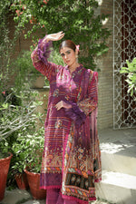 ZUHAL MFDS-i4-ZU-3P-09 Doria Lawn Three Piece - MURASHE