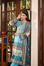 Zayna MFDS-J4-ZA-3P-06 Slub Lawn Three Piece - MURASHE