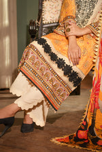 Zayna MFDS-J4-ZA-3P-07 Slub Lawn Three Piece - MURASHE