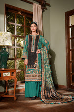 Zayna MFDS-J4-ZA-3P-01 Slub Lawn Three Piece - MURASHE