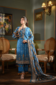 Zayna MFDS-J4-ZA-3P-08 Slub Lawn Three Piece - MURASHE